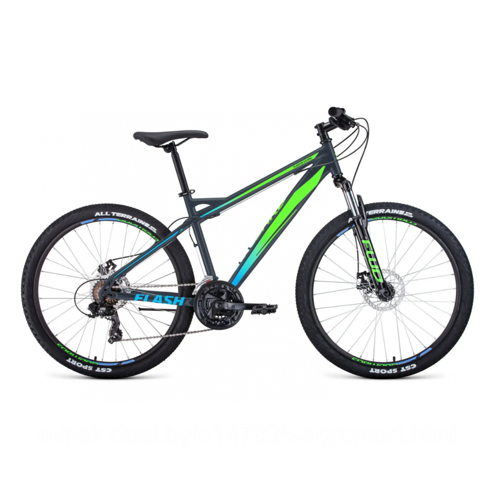 Горный велосипед (хардтейл) Велосипед FORWARD FLASH 26 1.0 (26" 21 ск. рост. 17") 2020-2021, - фото 2 - id-p192133880
