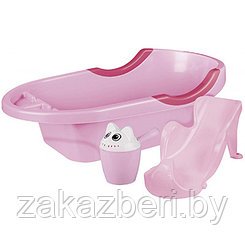 Набор для купания детский пластмассовый 3 предмета: ванна 86х44х24см, горка для купания, ковш с крышкой,