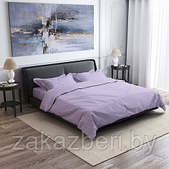 Постельное белье, комплект 2-х спальный "Лунно-лиловый" 6 предметов: пододеяльник 175х215см, евро-простыня