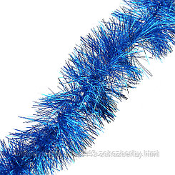 Мишура "Эконом" д10см, длина 2м, 3-х слойная, синий (Россия)