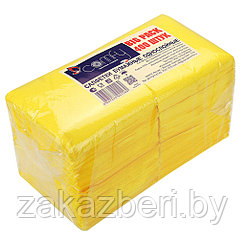 Салфетки бумажные "БигПак" 24х24см, 400шт в упаковке, целлюлоза 100%, интенсив, желтый, Comfy (Россия)