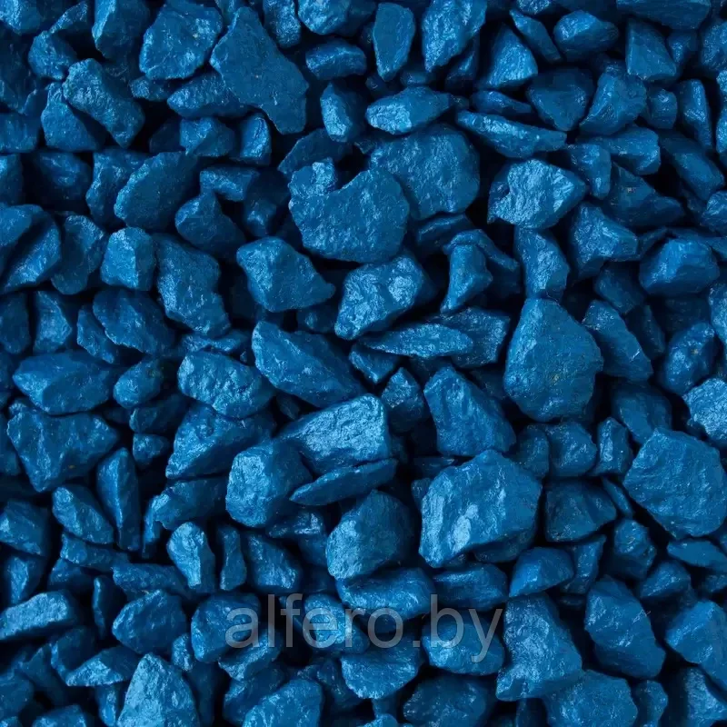 Щебень окрашенный гранитный, синий, 5-10мм (20кг) - фото 1 - id-p213523296