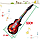 Игрушечная музыкальная электрическая гитара со световыми эффектами, Электрогитара  4 струны, арт.939A, фото 3