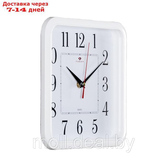 Часы настенные, серия: Классика, плавный ход, 22 х 22 см, белые - фото 2 - id-p213484611