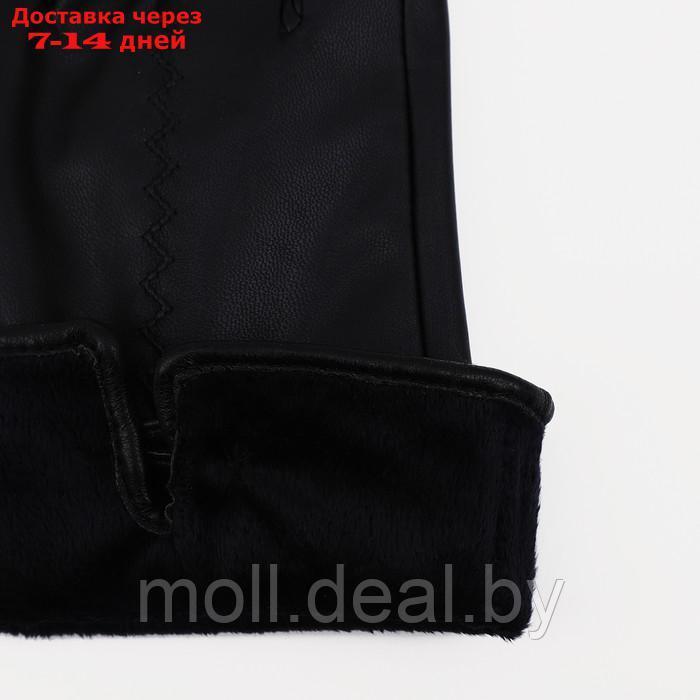 Перчатки женские, безразмерные, без утеплителя, цвет чёрный - фото 3 - id-p213484702