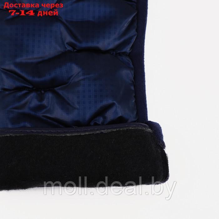 Перчатки женские, безразмерные, с утеплителем, цвет синий - фото 3 - id-p213484707