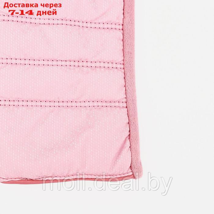 Перчатки женские, безразмерные, с утеплителем, цвет розовый - фото 2 - id-p213484708