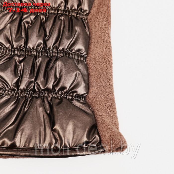 Перчатки женские, безразмерные, с утеплителем, цвет коричневый - фото 2 - id-p213484710