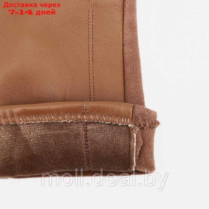 Перчатки женские, безразмерные, без утеплителя, цвет коричневый - фото 3 - id-p213484727