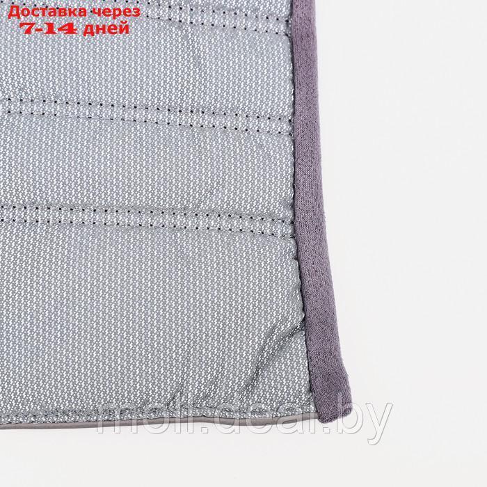Перчатки женские, безразмерные, с утеплителем, цвет фиолетовый/серебряный - фото 2 - id-p213484731