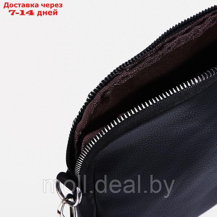 Рюкзак на молнии, 4 наружных кармана, сумка, цвет чёрный - фото 7 - id-p213484782