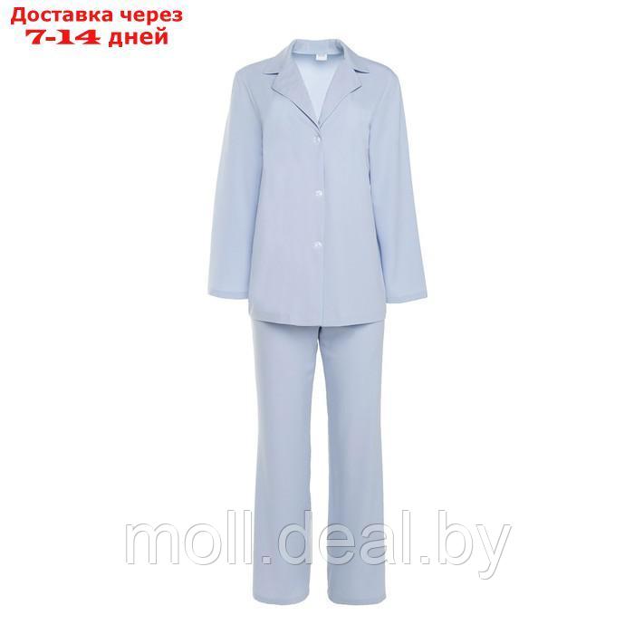 Костюм женский (жакет, брюки) MINAKU: Green trend цвет голубой, размер 44 - фото 7 - id-p213486874