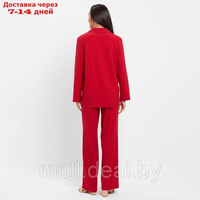Костюм женский (жакет, брюки) MINAKU: Green trend цвет красный, размер 42 - фото 5 - id-p213486875
