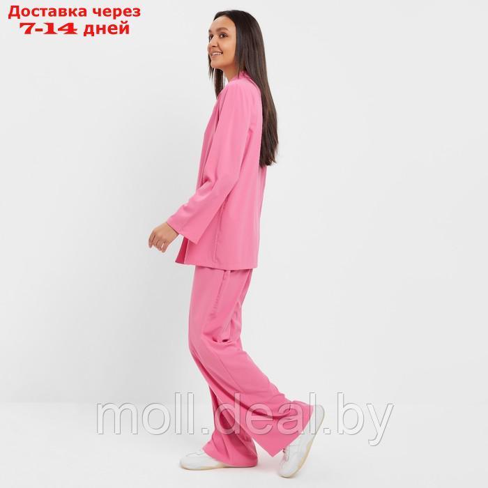 Костюм женский (жакет, брюки) MINAKU: Green trend цвет ярко-розовый, размер 44 - фото 3 - id-p213486876