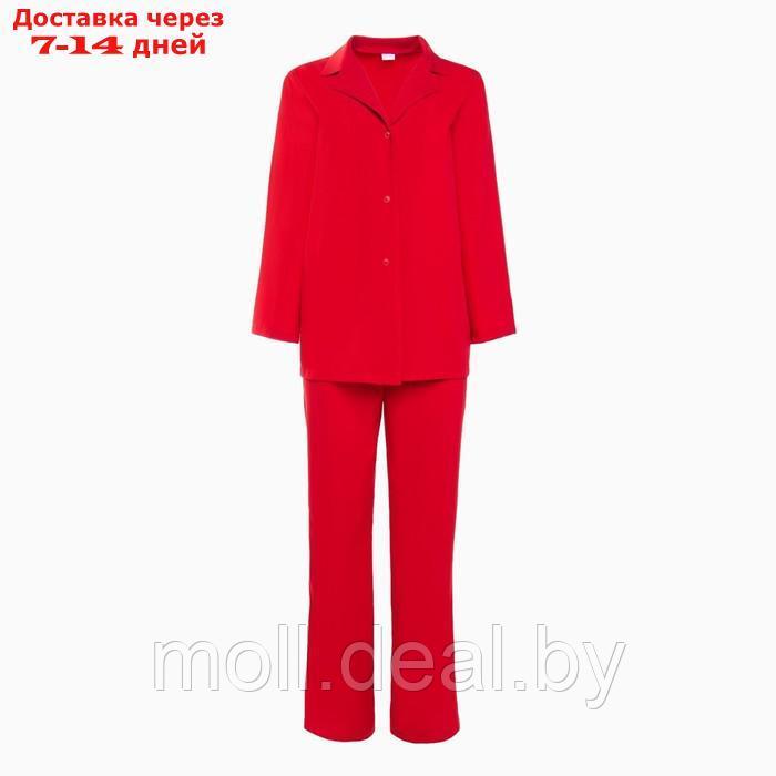 Костюм женский (жакет, брюки) MINAKU: Green trend цвет красный, размер 46 - фото 7 - id-p213486878