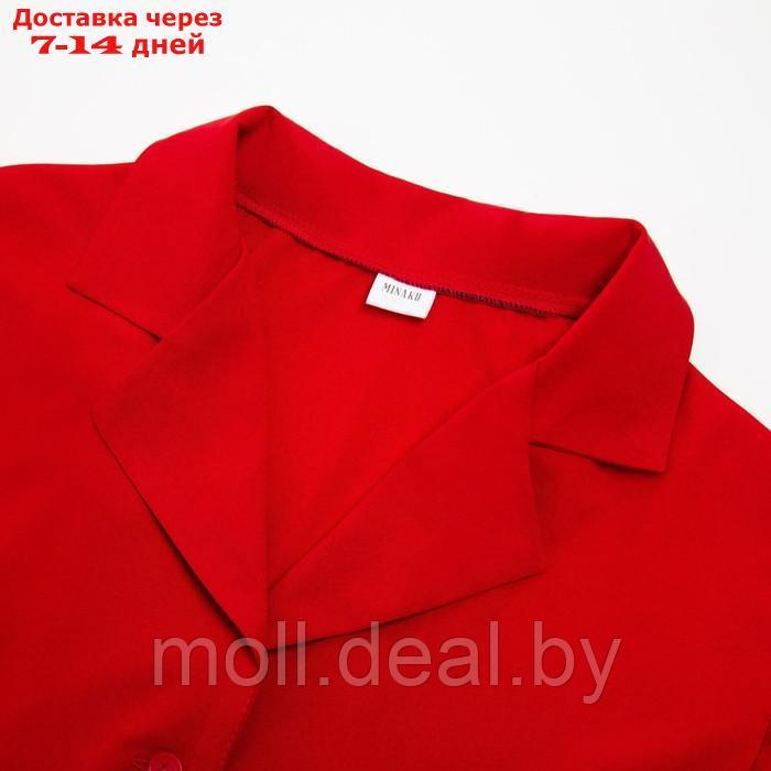 Костюм женский (жакет, брюки) MINAKU: Green trend цвет красный, размер 46 - фото 8 - id-p213486878