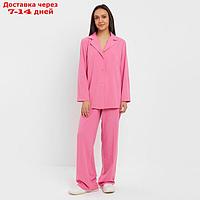 Костюм женский (жакет, брюки) MINAKU: Green trend цвет ярко-розовый, размер 42