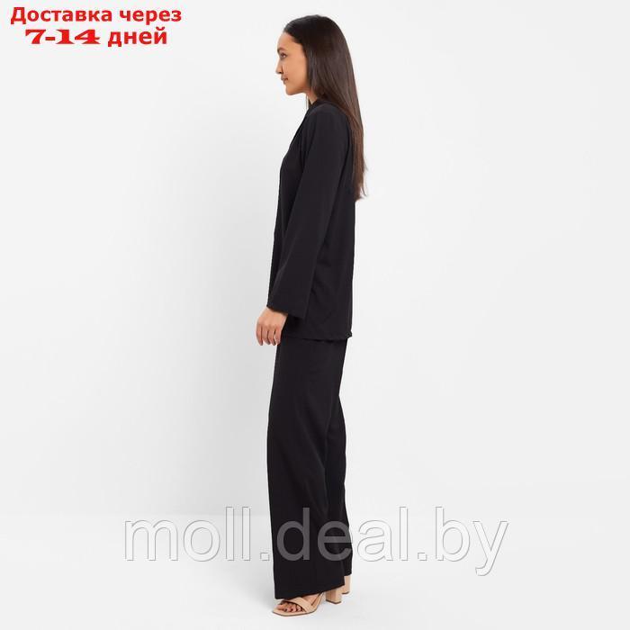 Костюм женский (жакет, брюки) MINAKU: Green trend цвет чёрный, размер 42 - фото 4 - id-p213486882