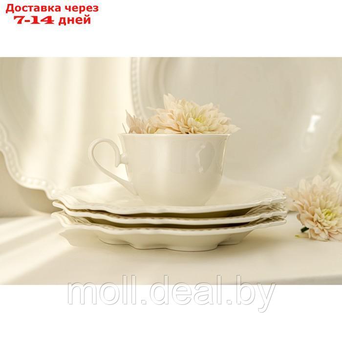 Чашка фарфоровая Magistro "Сюита", 250 мл, цвет белый - фото 2 - id-p213483228