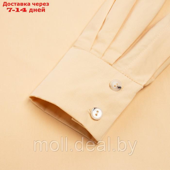 Костюм женский (рубашка, шорты) MINAKU: Oversize цвет бежевый, размер 46 - фото 2 - id-p213486892