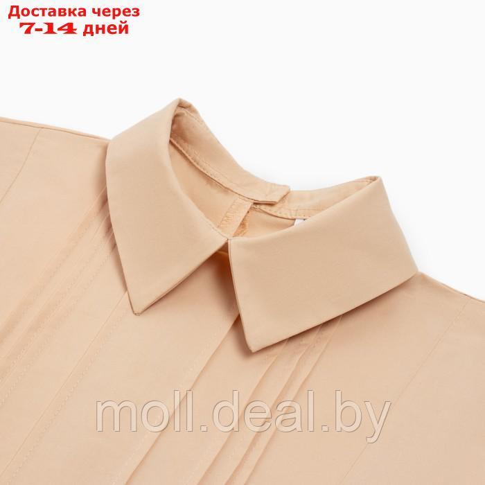 Костюм женский (рубашка, шорты) MINAKU: Enjoy цвет бежевый, размер 44 - фото 9 - id-p213486897