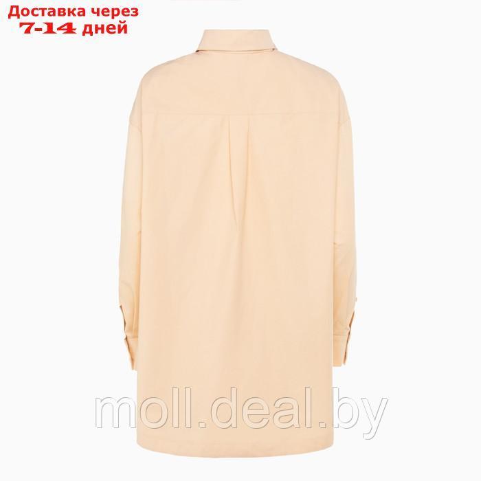 Костюм женский (рубашка, шорты) MINAKU: Oversize цвет бежевый, размер 44 - фото 8 - id-p213486898