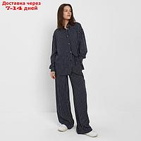 Костюм женский (рубашка, брюки) MINAKU: Enjoy цвет синий, размер 42