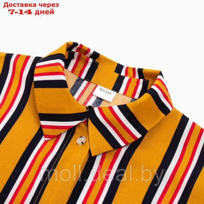 Костюм женский (рубашка, шорты) MINAKU: Enjoy цвет жёлтый, размер 46 - фото 8 - id-p213486907