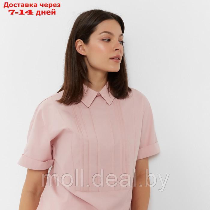 Костюм женский (рубашка, шорты) MINAKU: Enjoy цвет розовый, размер 48 - фото 5 - id-p213486913