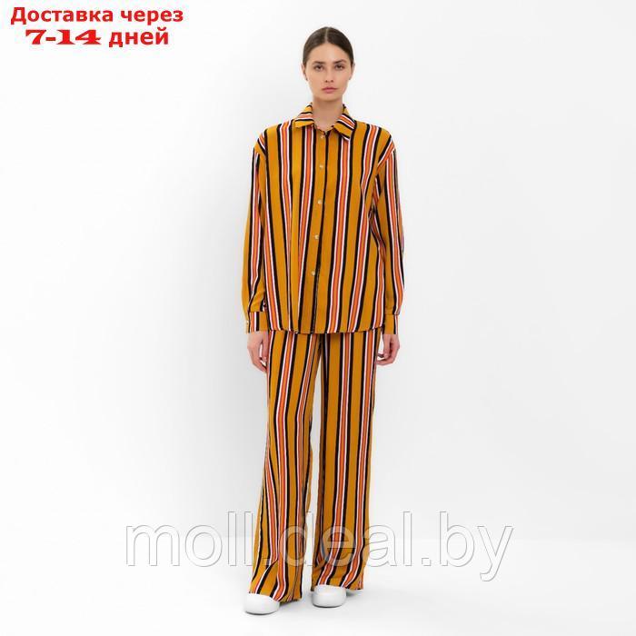 Комплект женский (рубашка, брюки) MINAKU: Enjoy цвет желтый, р-р 46 - фото 1 - id-p213486923
