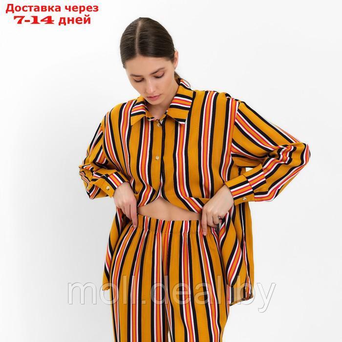 Комплект женский (рубашка, брюки) MINAKU: Enjoy цвет желтый, р-р 46 - фото 4 - id-p213486923