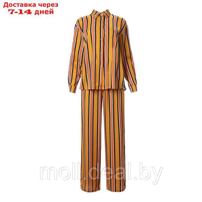 Комплект женский (рубашка, брюки) MINAKU: Enjoy цвет желтый, р-р 46 - фото 5 - id-p213486923
