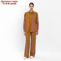 Комплект женский (рубашка, брюки) MINAKU: Enjoy цвет желтый, р-р 50