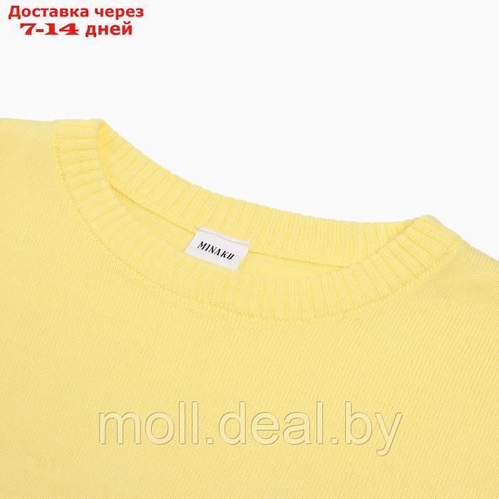Комплект женский (джемпер, шорты) MINAKU: Casual Collection цвет лимон, р-р 42 - фото 7 - id-p213486927