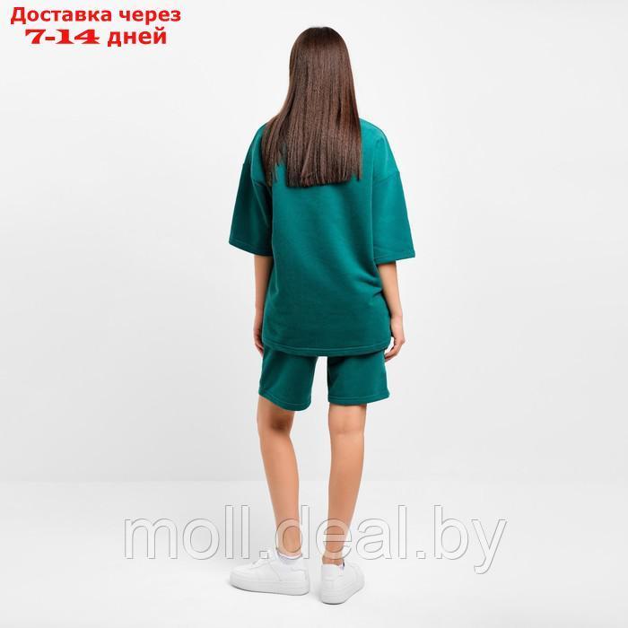 Костюм женский с шортами Mist Old School размер 48, цвет зелёный - фото 3 - id-p213486936