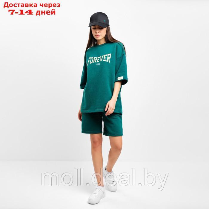 Костюм женский с шортами Mist Old School размер 48, цвет зелёный - фото 6 - id-p213486936