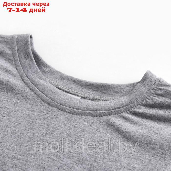 Комплект (футболка, шорты) женский MINAKU: Casual Collection цвет светло-серый, р-р 46 - фото 2 - id-p213486939