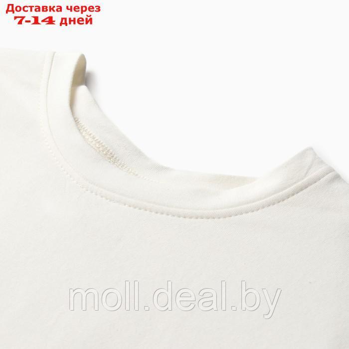 Комплект (футболка, шорты) женский MINAKU: Casual Collection цвет экрю, р-р 50 - фото 10 - id-p213486946