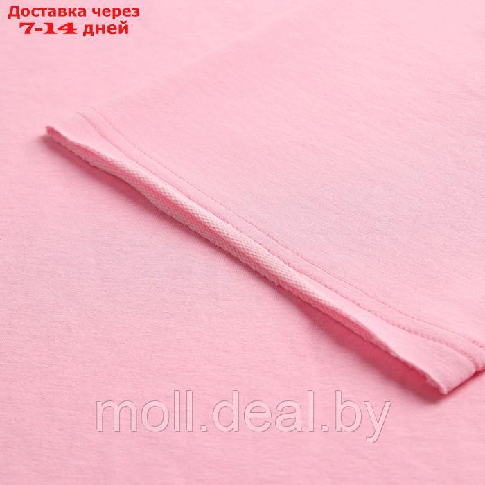 Комплект (футболка, шорты) женский MINAKU: Casual Collection цвет светло-розовый, р-р 50 - фото 3 - id-p213486949