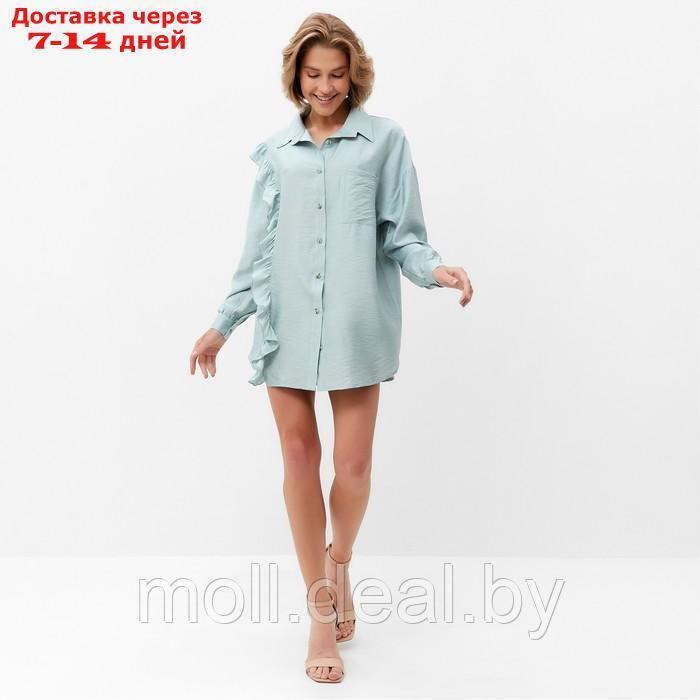 Костюм женский (блузка, шорты) MINAKU: Casual Collection цвет зеленый , р-р 48 - фото 3 - id-p213486998