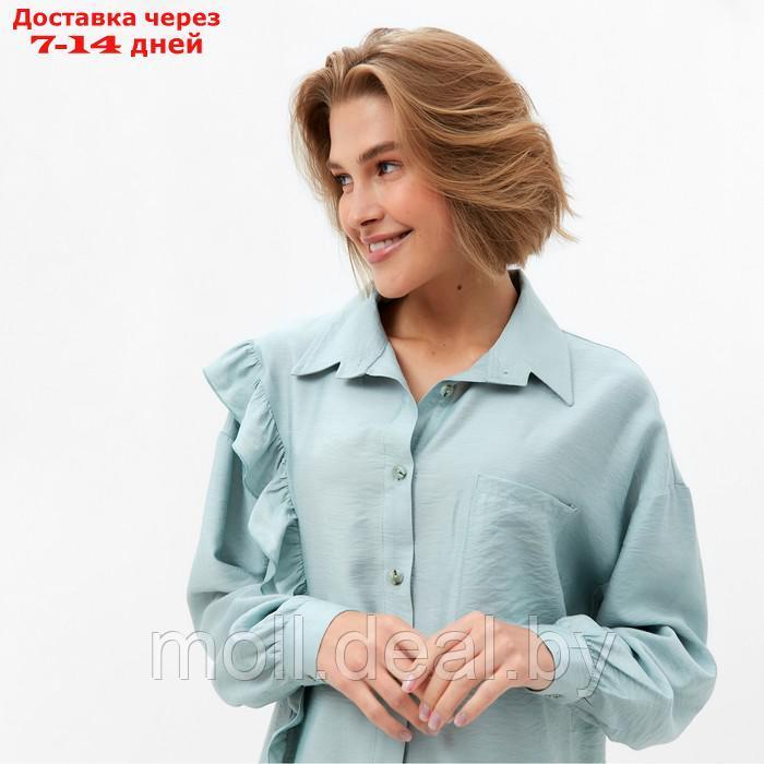 Костюм женский (блузка, шорты) MINAKU: Casual Collection цвет зеленый , р-р 48 - фото 8 - id-p213486998