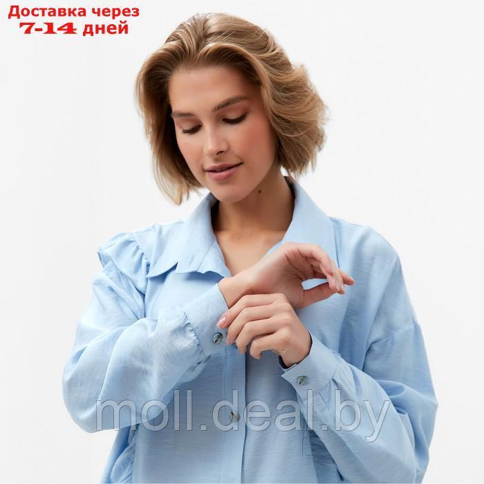 Костюм женский (блузка, шорты) MINAKU: Casual Collection цвет голубой , р-р 44 - фото 6 - id-p213486999