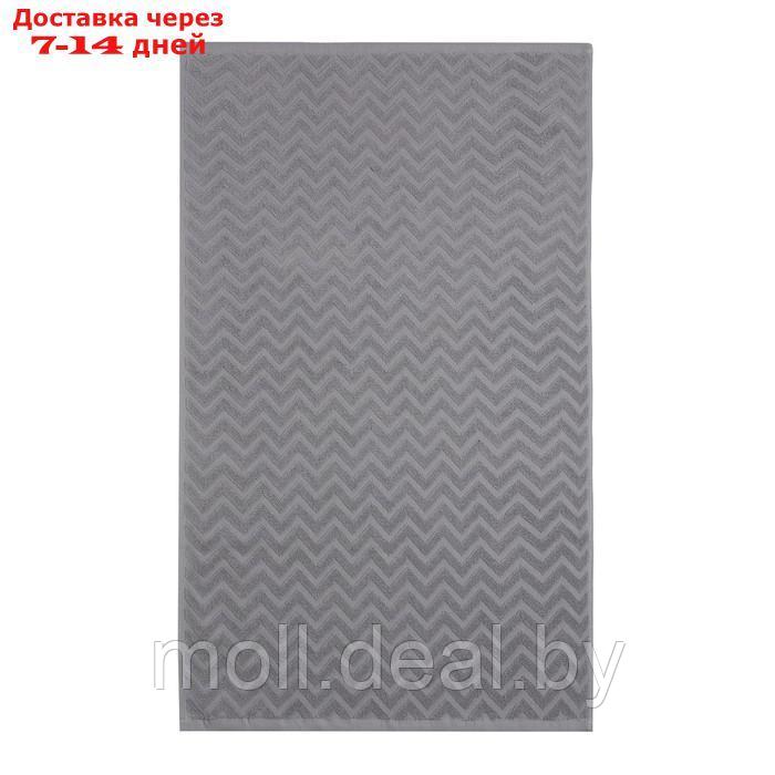 Полотенце махровое LoveLife "Zig-Zag" 50*90 см, цв. серый,100% хл, 450 гр/м2 - фото 2 - id-p213480989