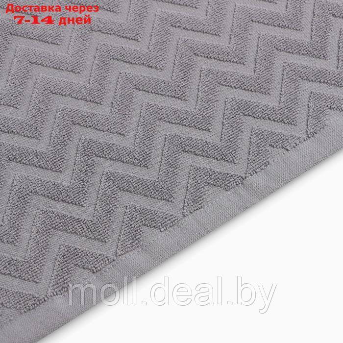 Полотенце махровое LoveLife "Zig-Zag" 50*90 см, цв. серый,100% хл, 450 гр/м2 - фото 3 - id-p213480989