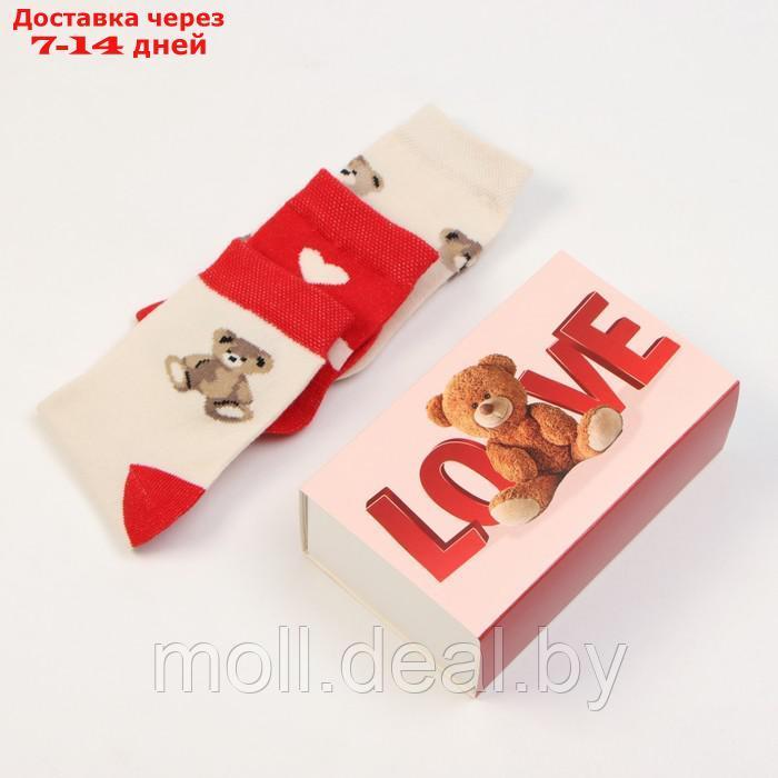 Набор детских носков KAFTAN Love bear, 3 пары, р-р 16-18 - фото 1 - id-p213484251