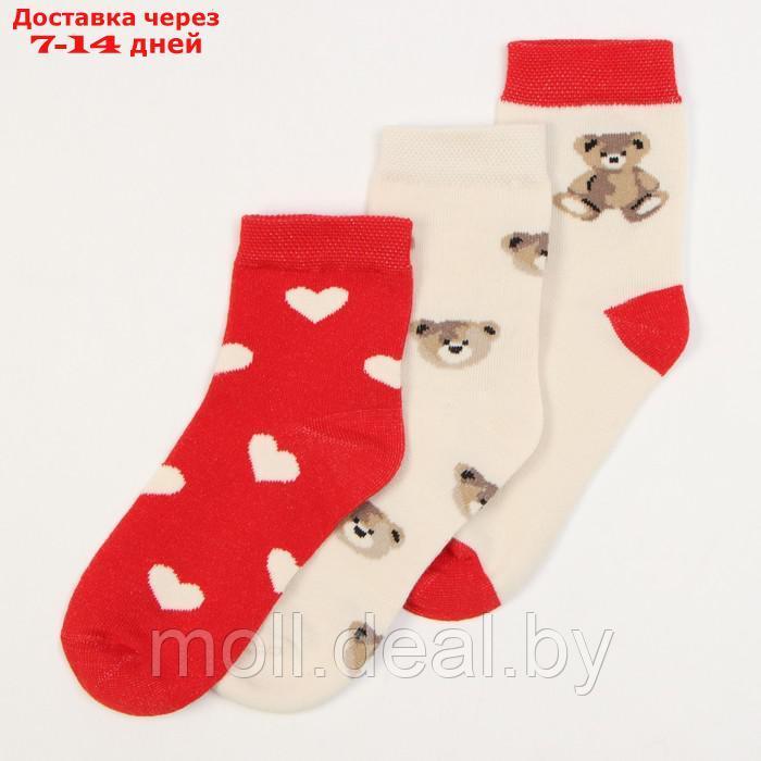 Набор детских носков KAFTAN Love bear, 3 пары, р-р 16-18 - фото 3 - id-p213484251