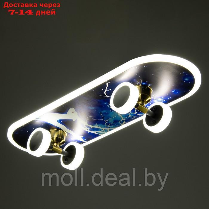 Люстра "Скейтборд" LED 32Вт 3000-6000К+7 цветов подсветка 60х20х7 см - фото 6 - id-p213484257
