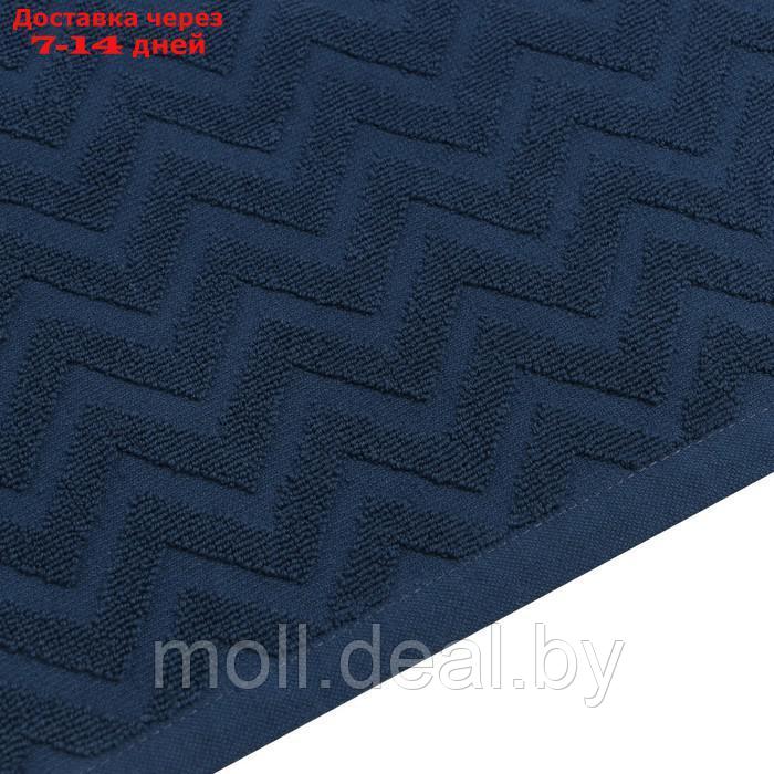 Полотенце махровое LoveLife "Zig-Zag" 50*90 см, цв. голубая ель,100% хл, 450 гр/м2 - фото 3 - id-p213481003