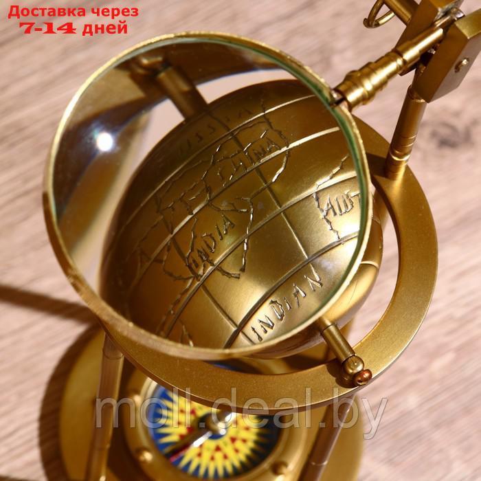 Сувенир "Глобус" с компасом и лупой, высота 23,5 см - фото 5 - id-p213486044