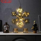 Фигура светодиодная "Снежинка", 40x0.5x40 см, 40 LED, ААх2 (не в компл.), Т/БЕЛЫЙ